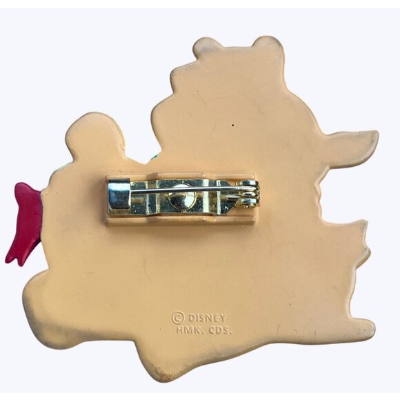 Disney Winnie The Pooh and Piglet Holiday Brooch Pin Jewelry - Picture 6 of 7